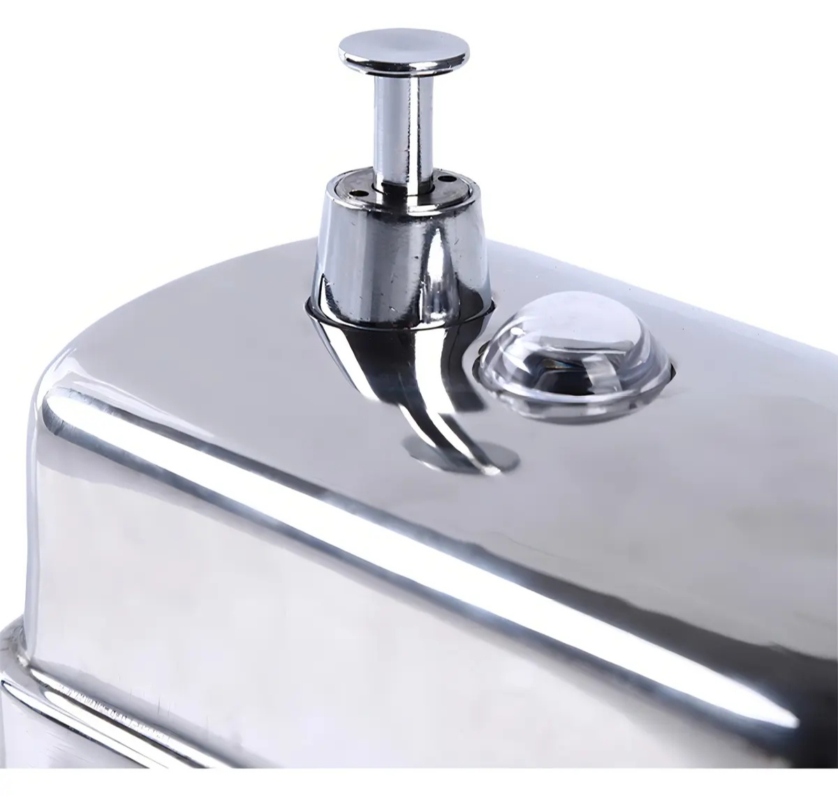 DISPENSADOR DE JABÓN ACERO INOXIDABLE 500ml PLATEADO