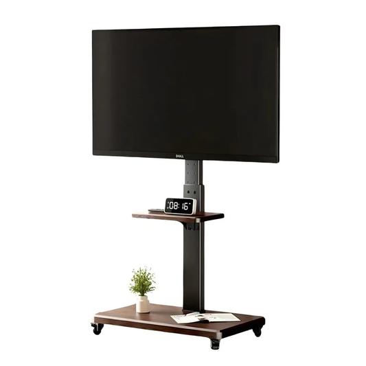 SOPORTE TV RACK MÓVIL CON RUEDAS 32" A 70" BASE PEDESTAL STAND