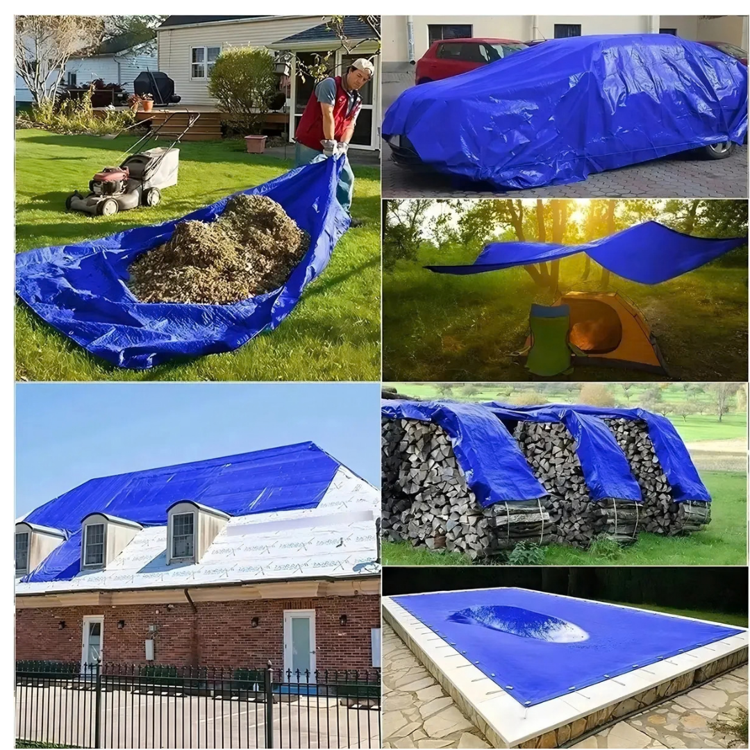 LONA IMPERMEABLE CUBRE AUTOS COBERTOR 4X6 METROS