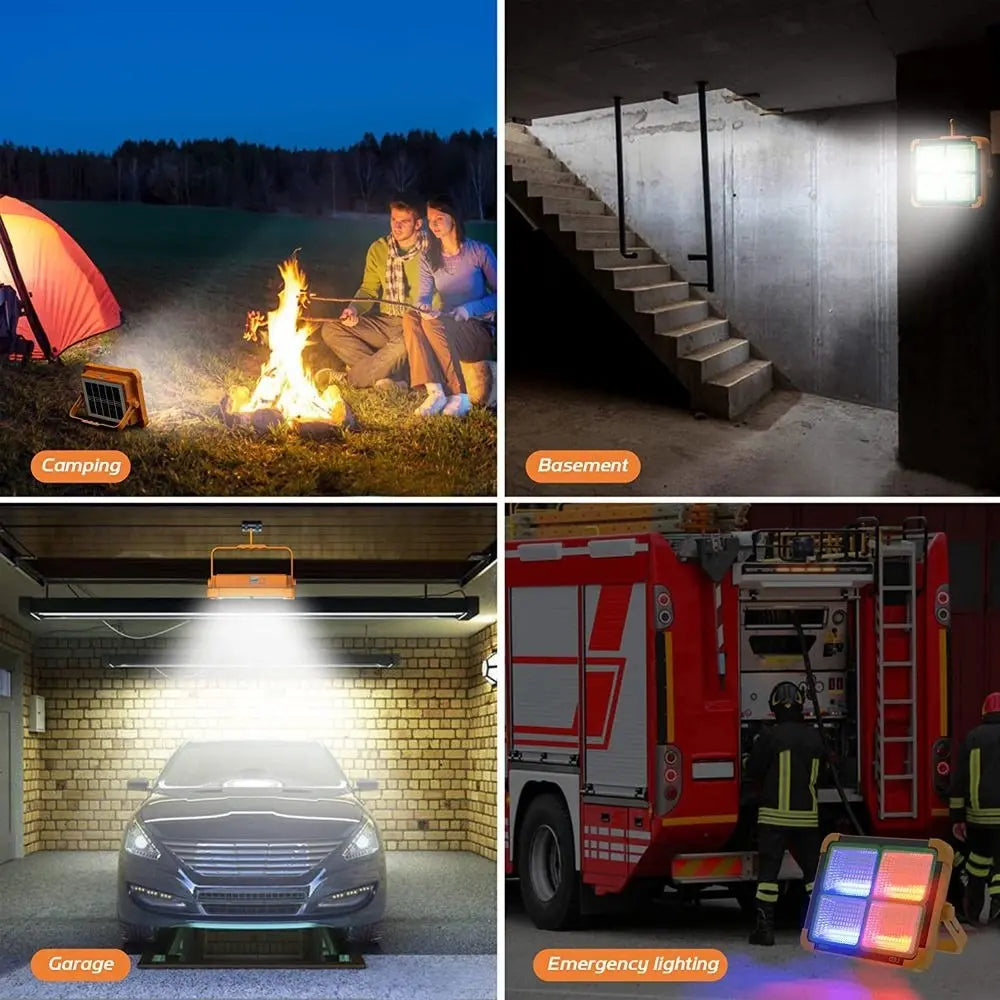 FOCO SOLAR REFLECTOR LED 1000W IP66 RECARGABLE