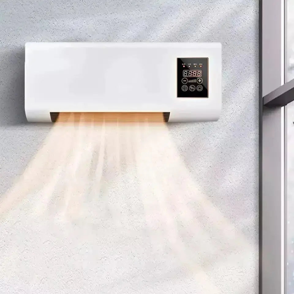 CALEFACTOR ELÉCTRICO AIRE ACONDICIONADO FRÍO Y CALOR PARA PARED -BLANCO
