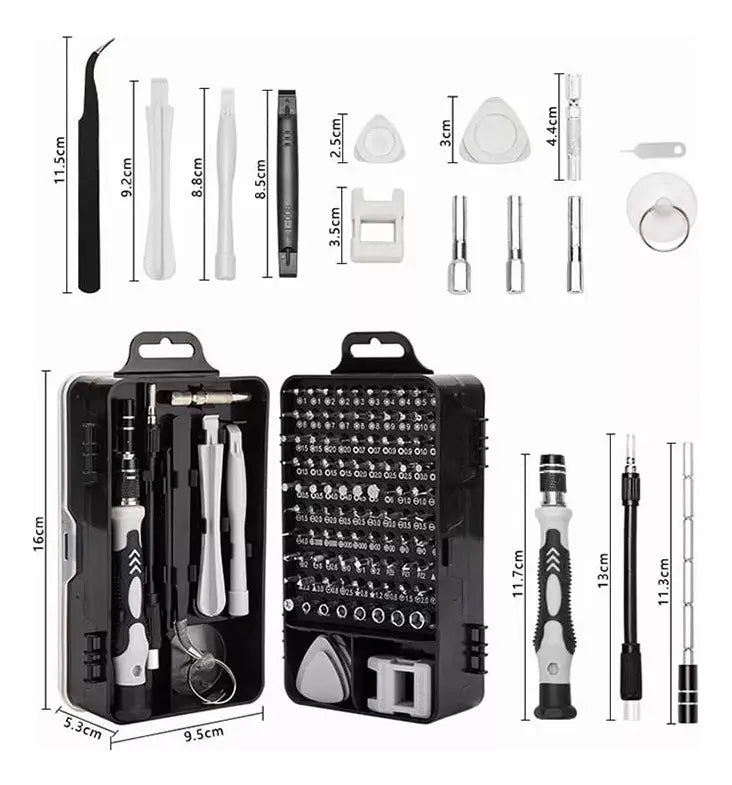 KIT PROFESIONAL DE REPARACIÓN PARA CELULARES 116 PIEZAS