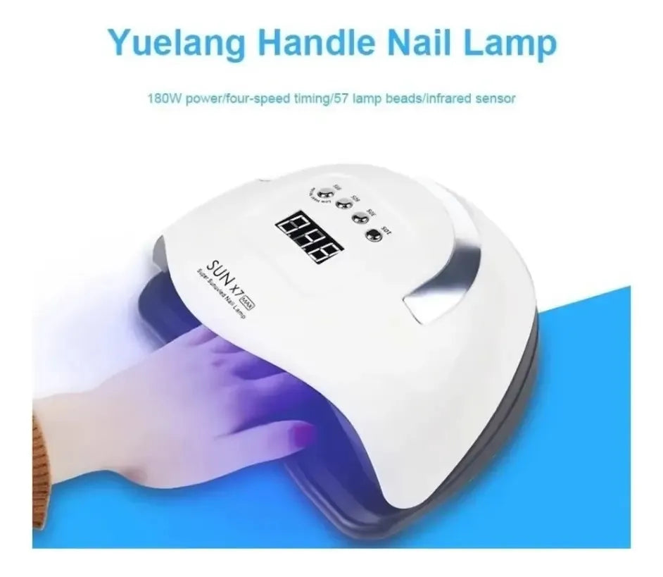 SECADOR DE UÑAS UV/LED PROFESIONAL 180W - LÁMPARA PARA MANICURE