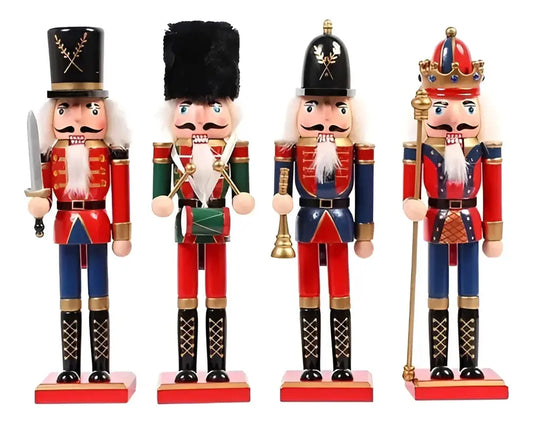 MUÑECOS CASCANUECES NAVIDEÑOS SOLDADOS DECORATIVOS 15 CM