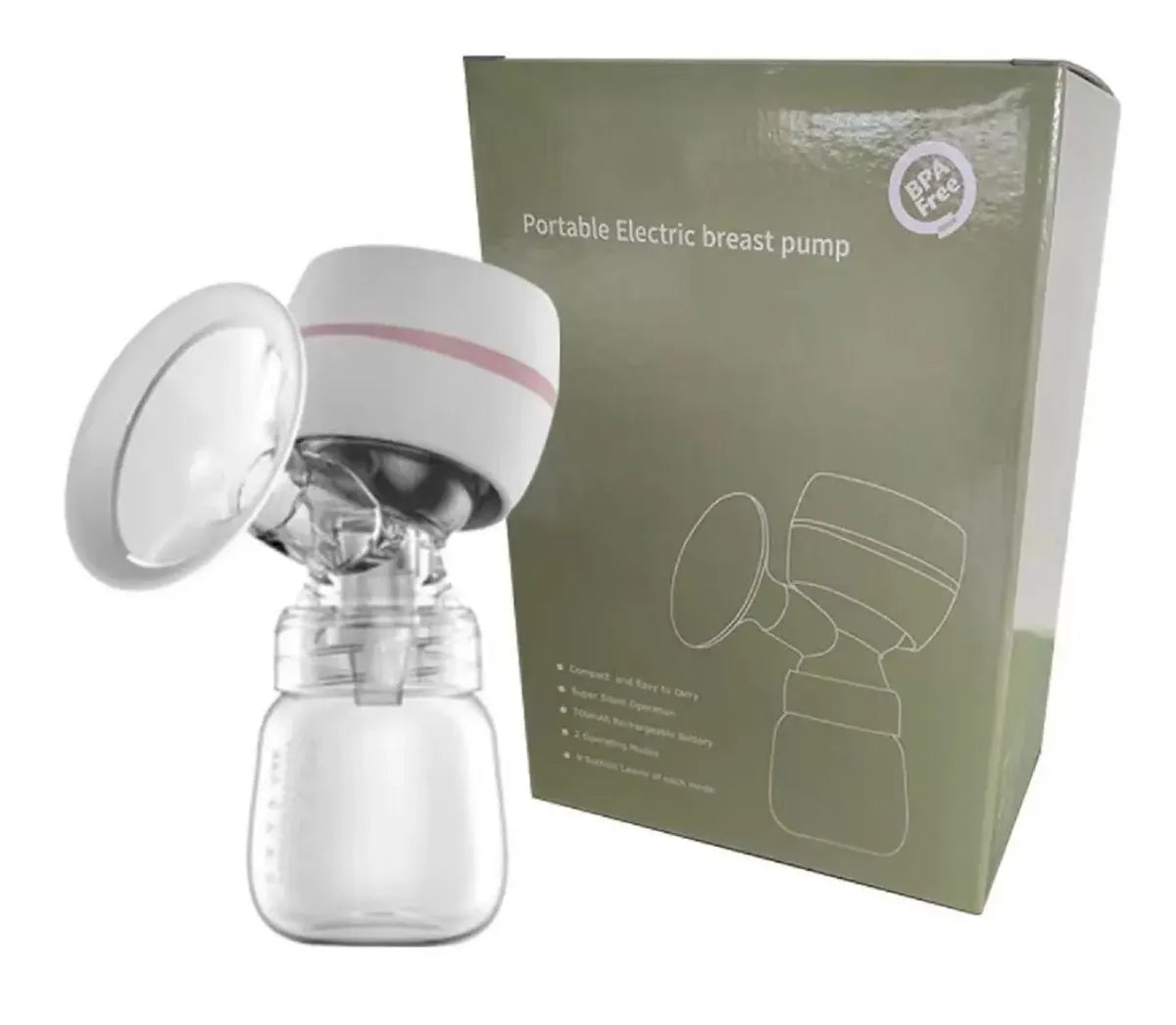 EXTRACTOR DE LECHE MATERNA ELÉCTRICO 180ML PORTÁTIL SACA LECHE