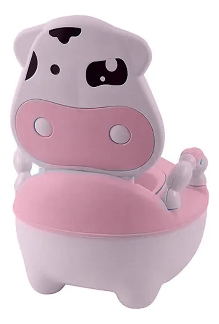 PELELA BACINICA BAÑO INFANTIL VAQUITA CON COJÍN BLANDO -COLOR ROSA