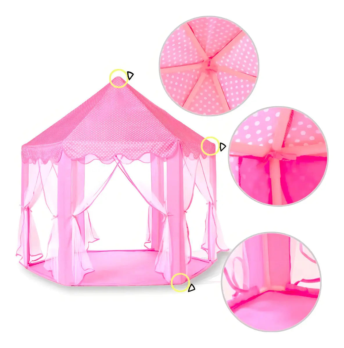 CARPA CASITA CASA INFANTIL CASTILLO PRINCESAS 140 CM