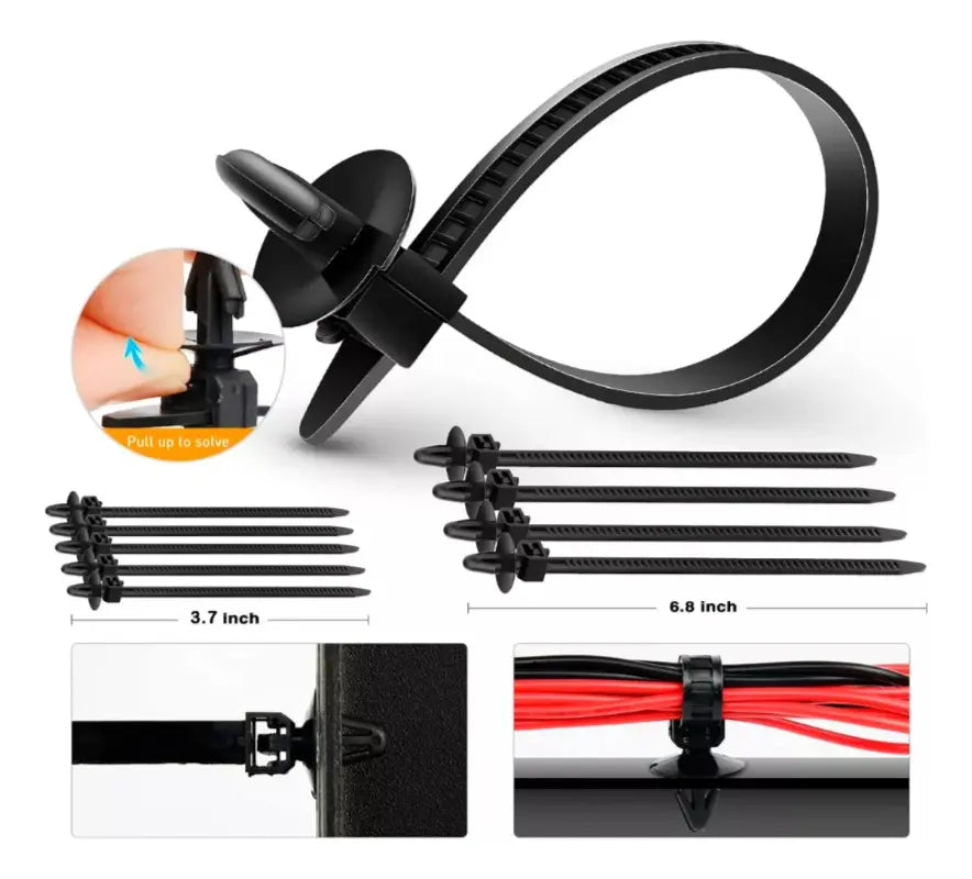 KIT 725 CLIPS DE RETENCIÓN PLÁSTICO PARA AUTO - USO UNIVERSAL