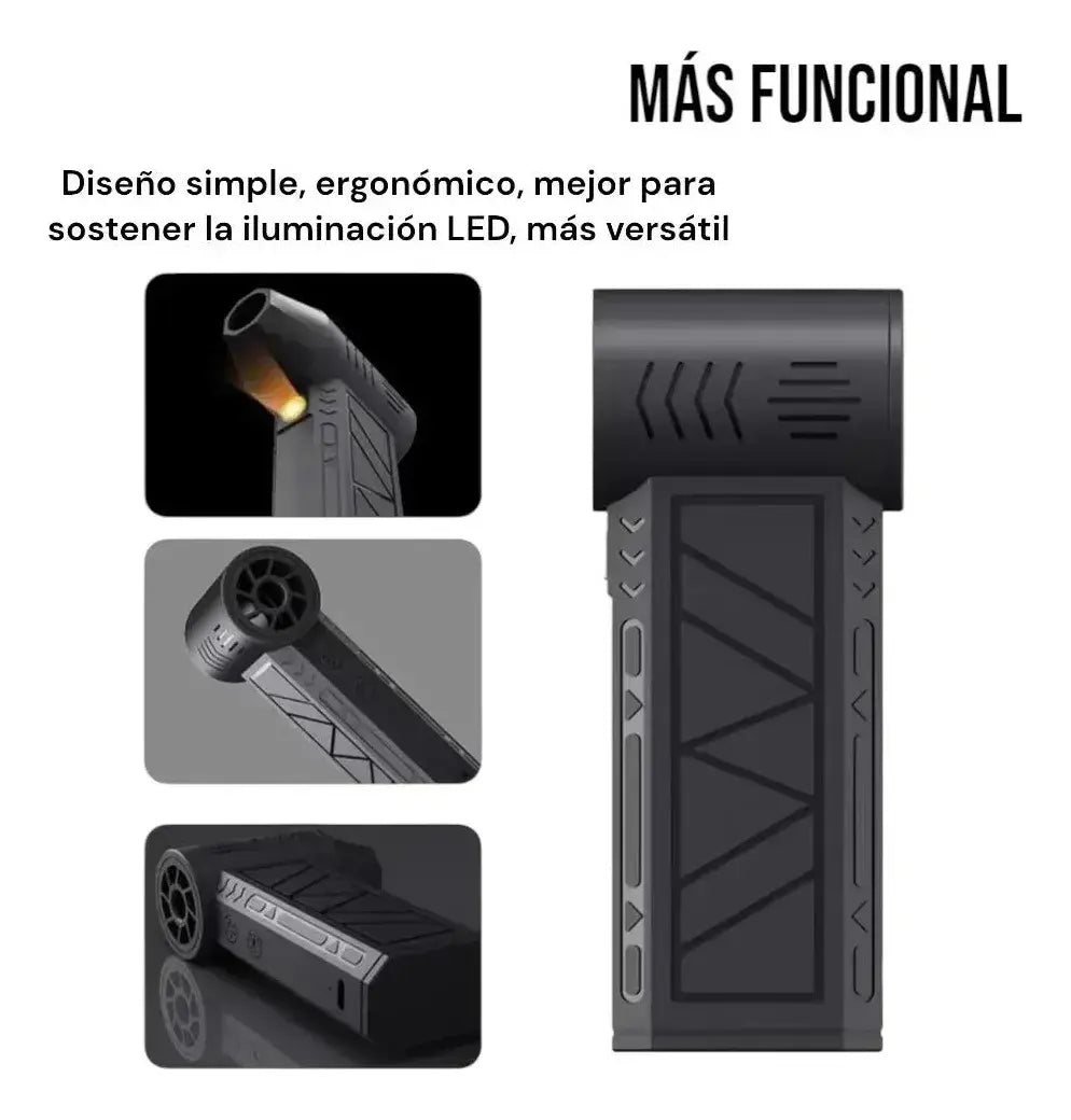 MINI SOPLADOR TURBO JET INALÁMBRICO PORTÁTIL