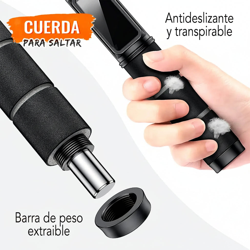 CUERDA DE SALTAR INALÁMBRICA CON CONTADOR DIGITAL