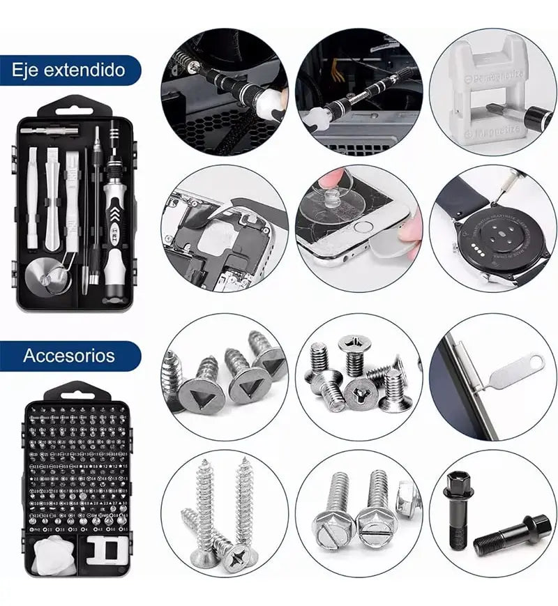 KIT PROFESIONAL DE REPARACIÓN PARA CELULARES 116 PIEZAS