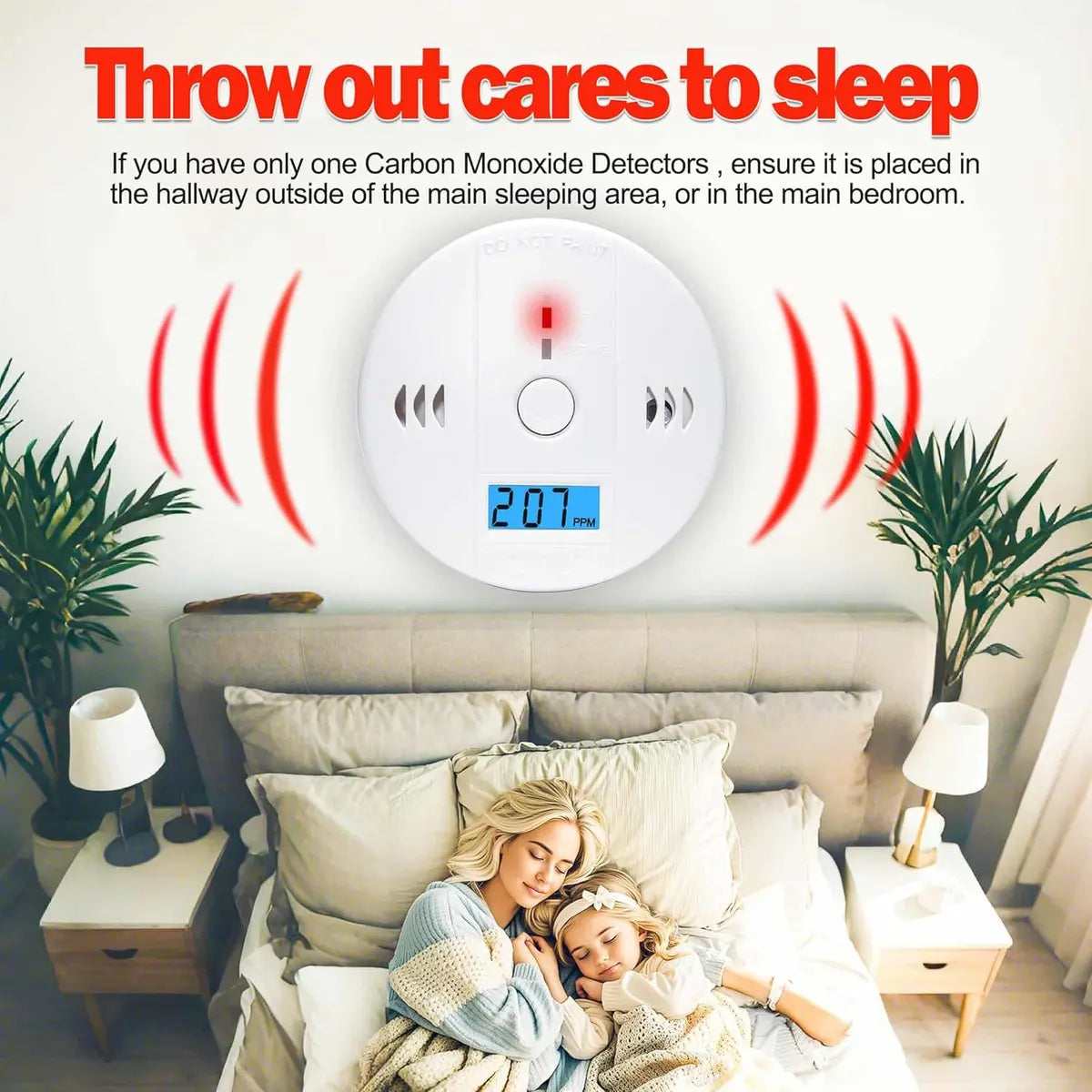 PACK X4 DETECTOR DE GASES, HUMO Y MONÓXIDO DE CARBONO - ALARMA PROTECCIÓN HOGAR
