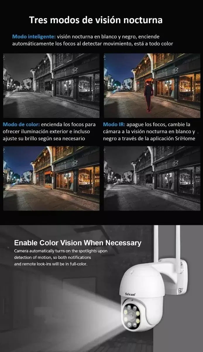 PACK X2 CÁMARAS IP SMART WIFI HD INTERIOR Y EXTERIOR CON VISIÓN NOCTURNA