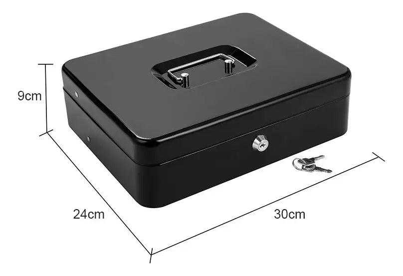 CAJA ORGANIZADORA DE DINERO CON LLAVE DE SEGURIDAD