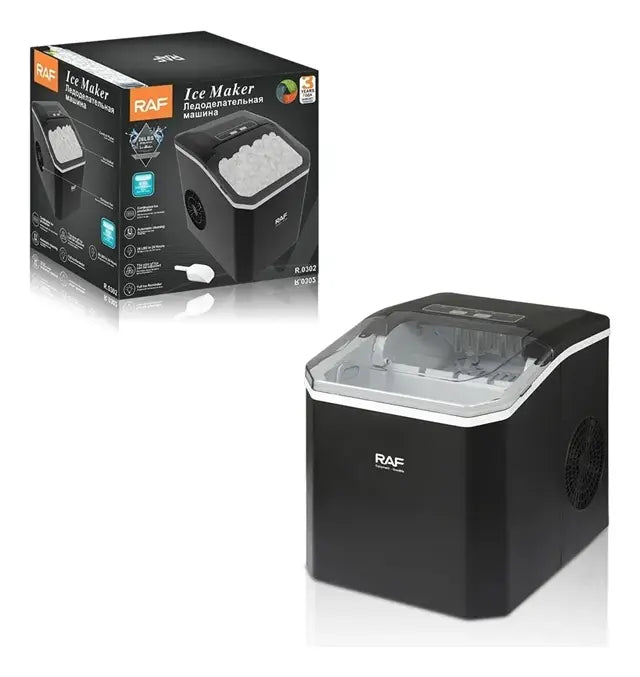 MÁQUINA FABRICADORA DE HIELO RAF ELÉCTRICA 1.21R .0300 PLATEADO
