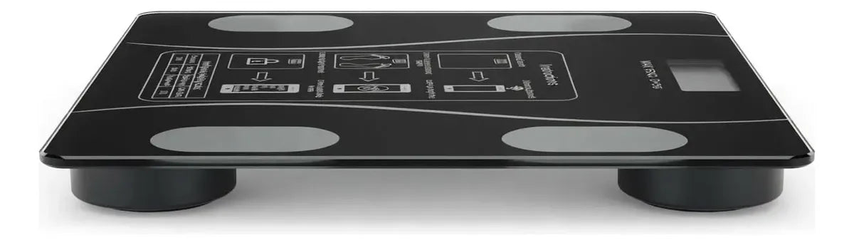 BALANZA PESA DIGITAL INTELIGENTE BLUETOOTH CON APP HASTA 180 KG - COLOR NEGRO