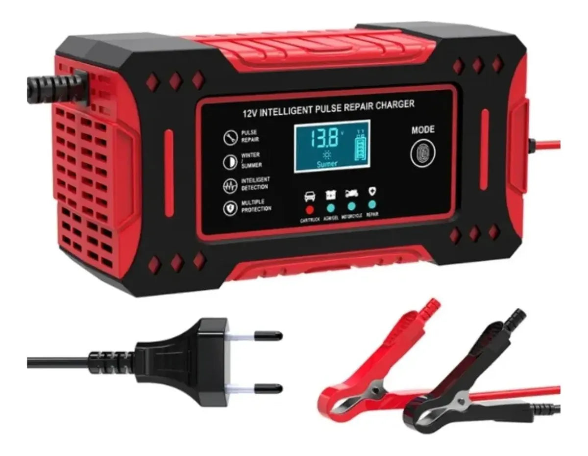 CARGADOR DE BATERÍA INTELIGENTE 12V AUTO/MOTO