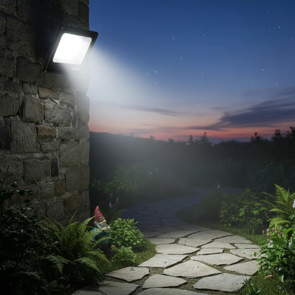 FOCO REFLECTOR LED 200W EXTERIOR ALTA POTENCIA LUZ BLANCA FRÍA