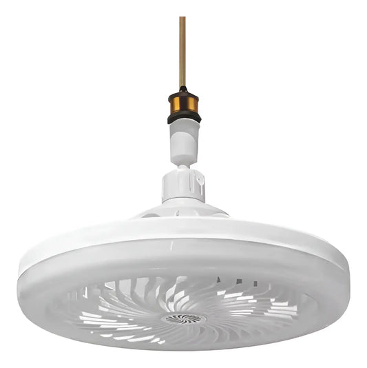FOCO LÁMPARA LED VENTILADOR DE TECHO CON BASE GIRATORIA