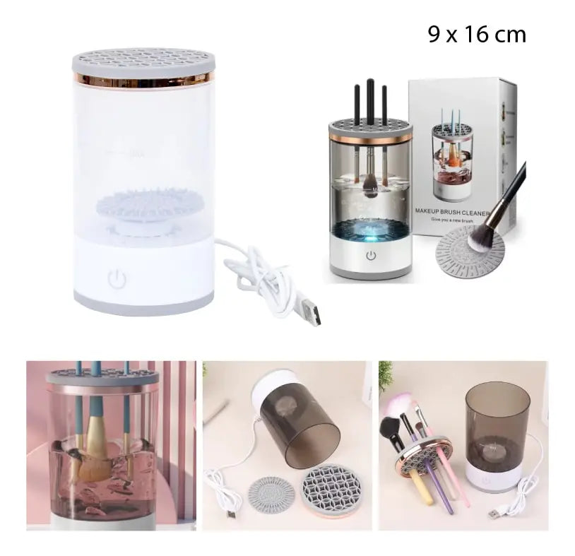 LIMPIADOR DE BROCHAS DE MAQUILLAJE ELÉCTRICO USB