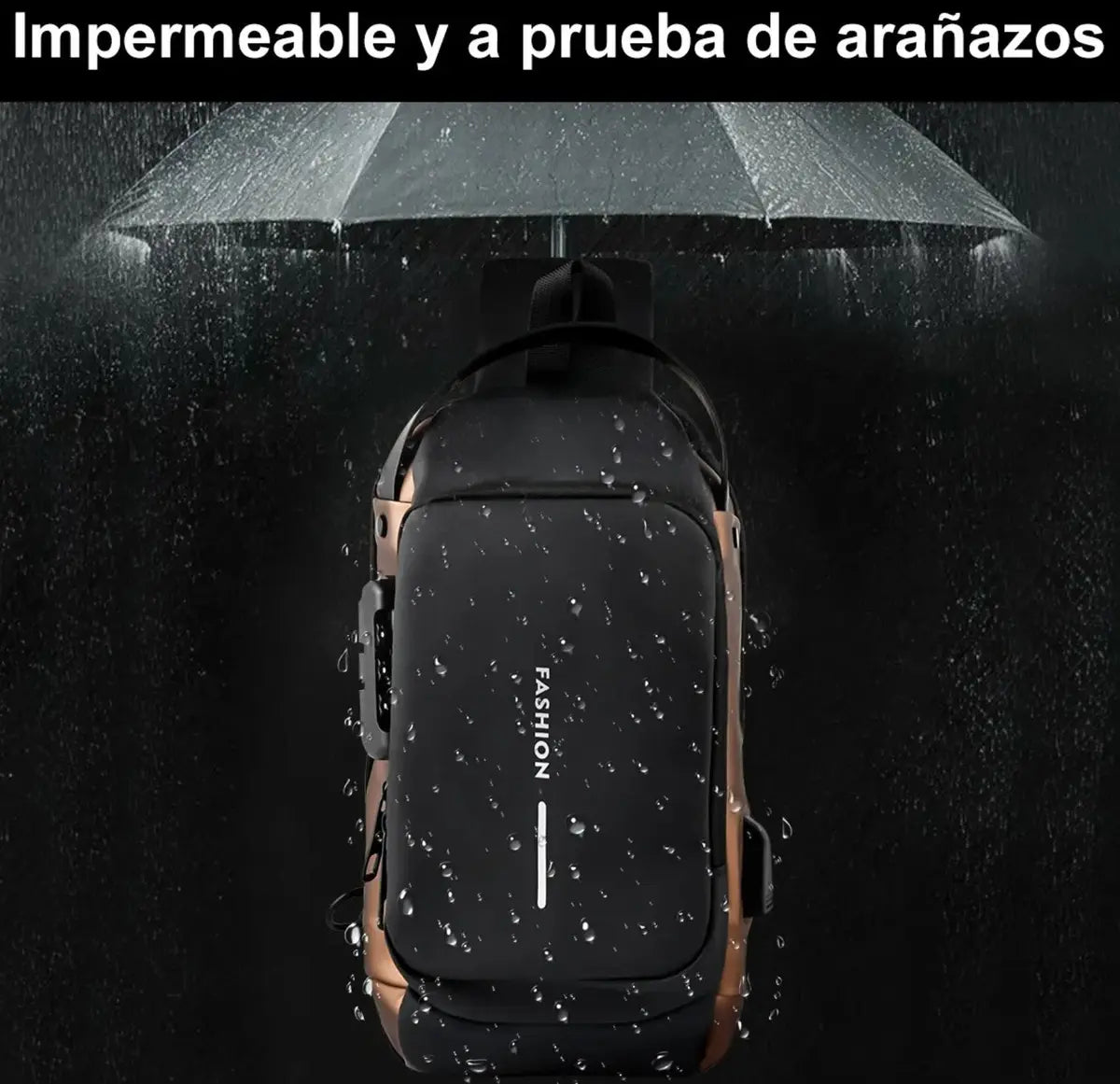 BOLSO BANANO CRUZADO ANTIRROBO IMPERMEABLE MULTIFUNCIONAL