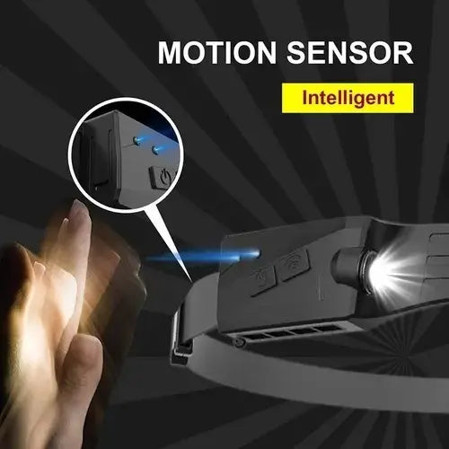 LINTERNA FRONTAL LED RECARGABLE MARINSHOP CON SENSOR PARA CAMPING