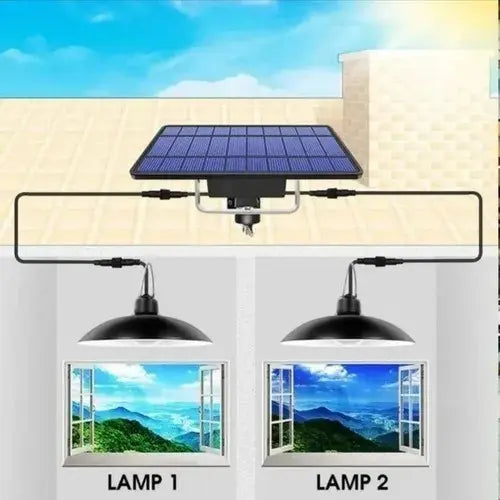 LÁMPARA SOLAR LED COLGANTE CON CONTROL REMOTO