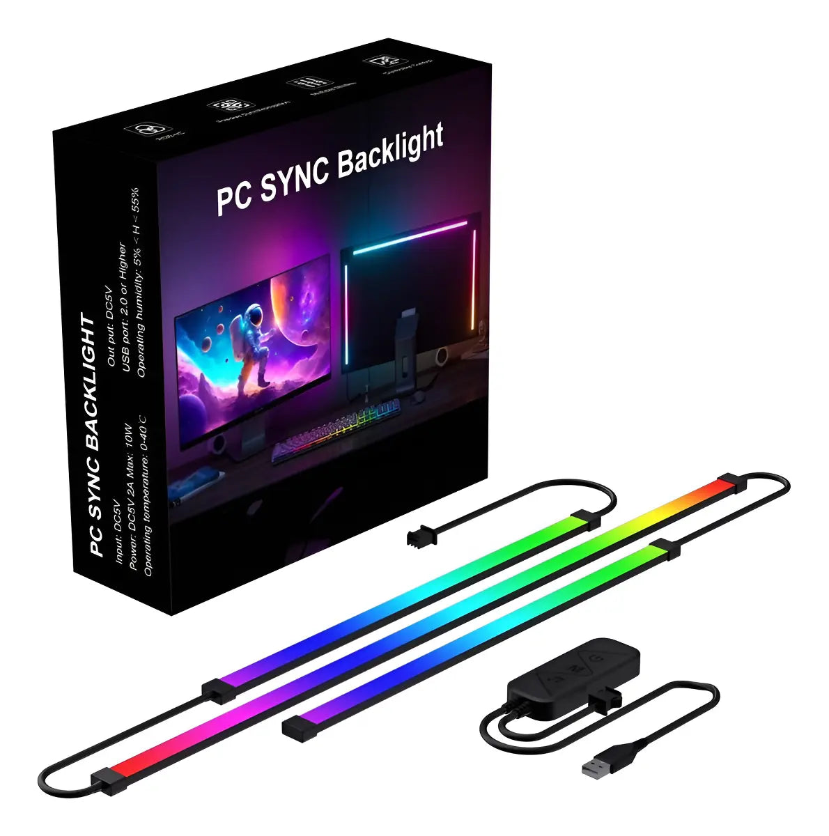 TIRA LED RGB + IC PC SYNC BACKLIGHT MONITOR 24" GAMER