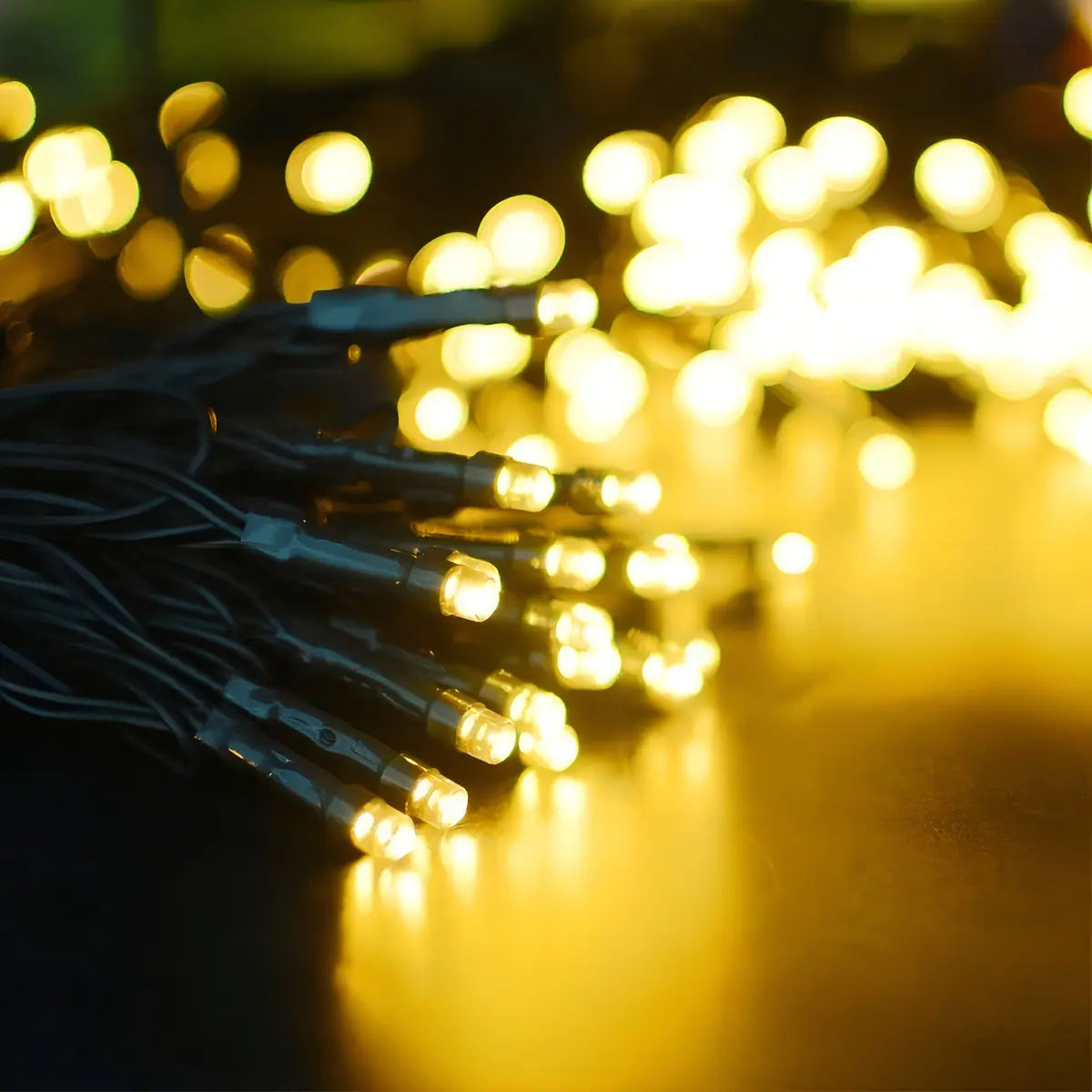 GUIRNALDA SOLAR 20 METROS 200 LED CÁLIDA NAVIDAD