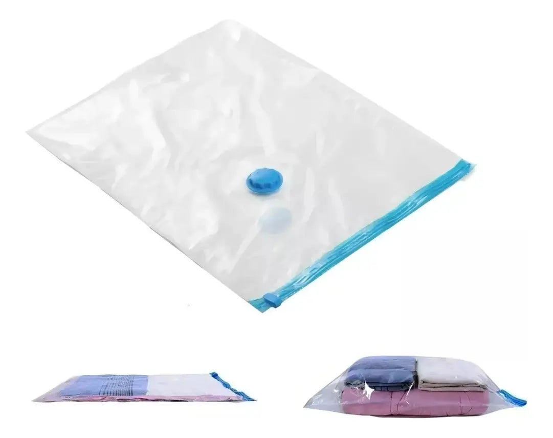 PACK X12 BOLSAS AL VACÍO PARA COMPRIMIR ROPA 50X60CM -AHORRA ESPACIO FÁCILMENTE