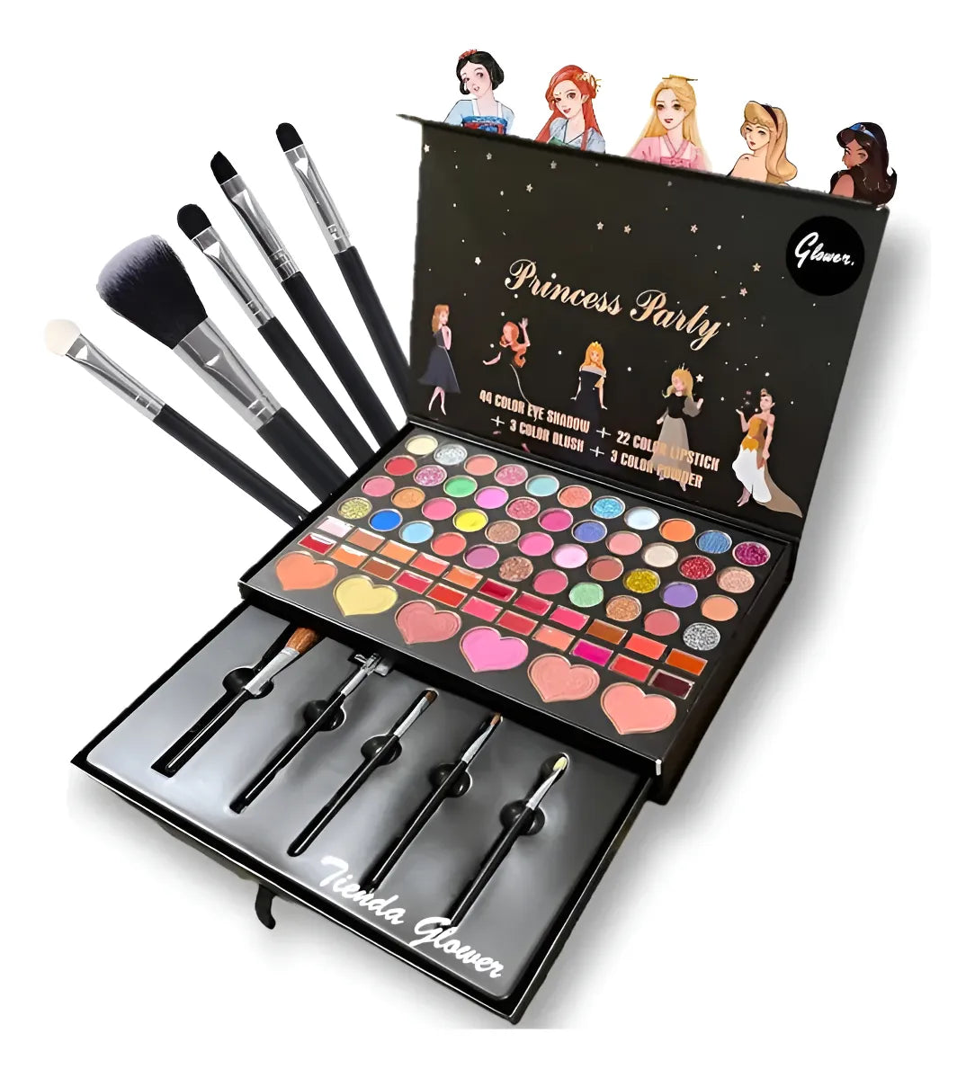 SET DE MAQUILLAJE INFANTIL LAVABLE PARA NIÑAS CON ACCESORIOS