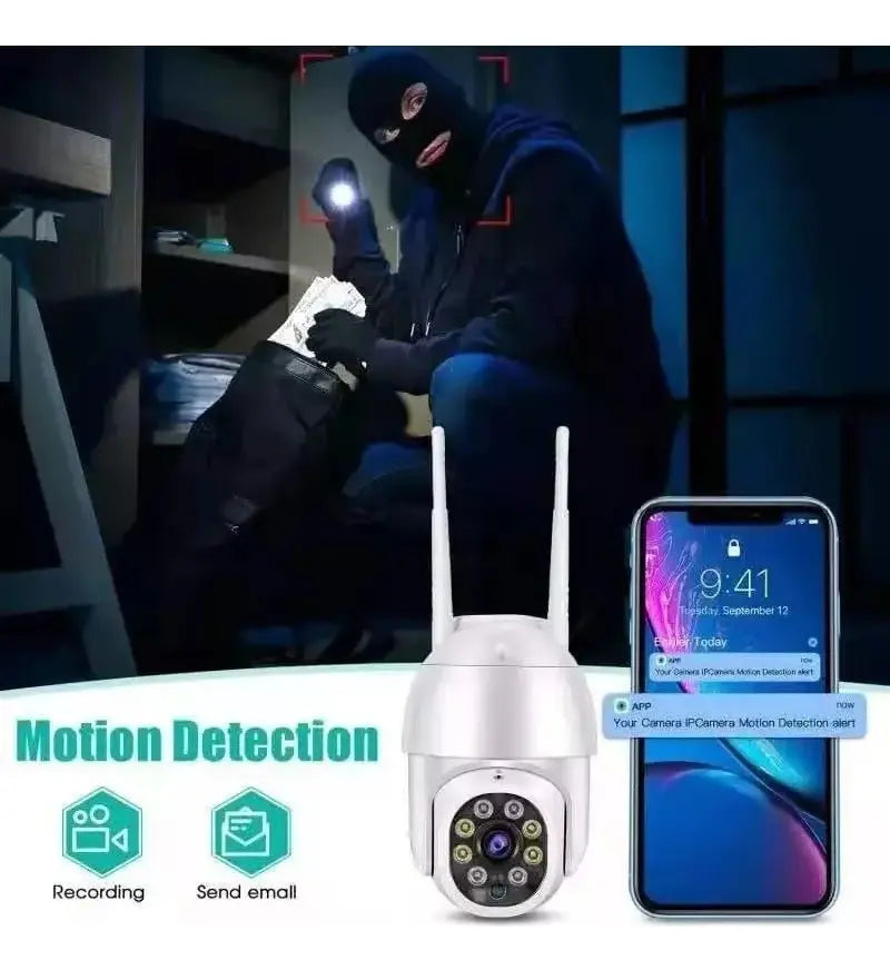 PACK X4 CÁMARAS DE SEGURIDAD EXTERIOR WIFI IP CON DETECCIÓN DE MOVIMIENTO