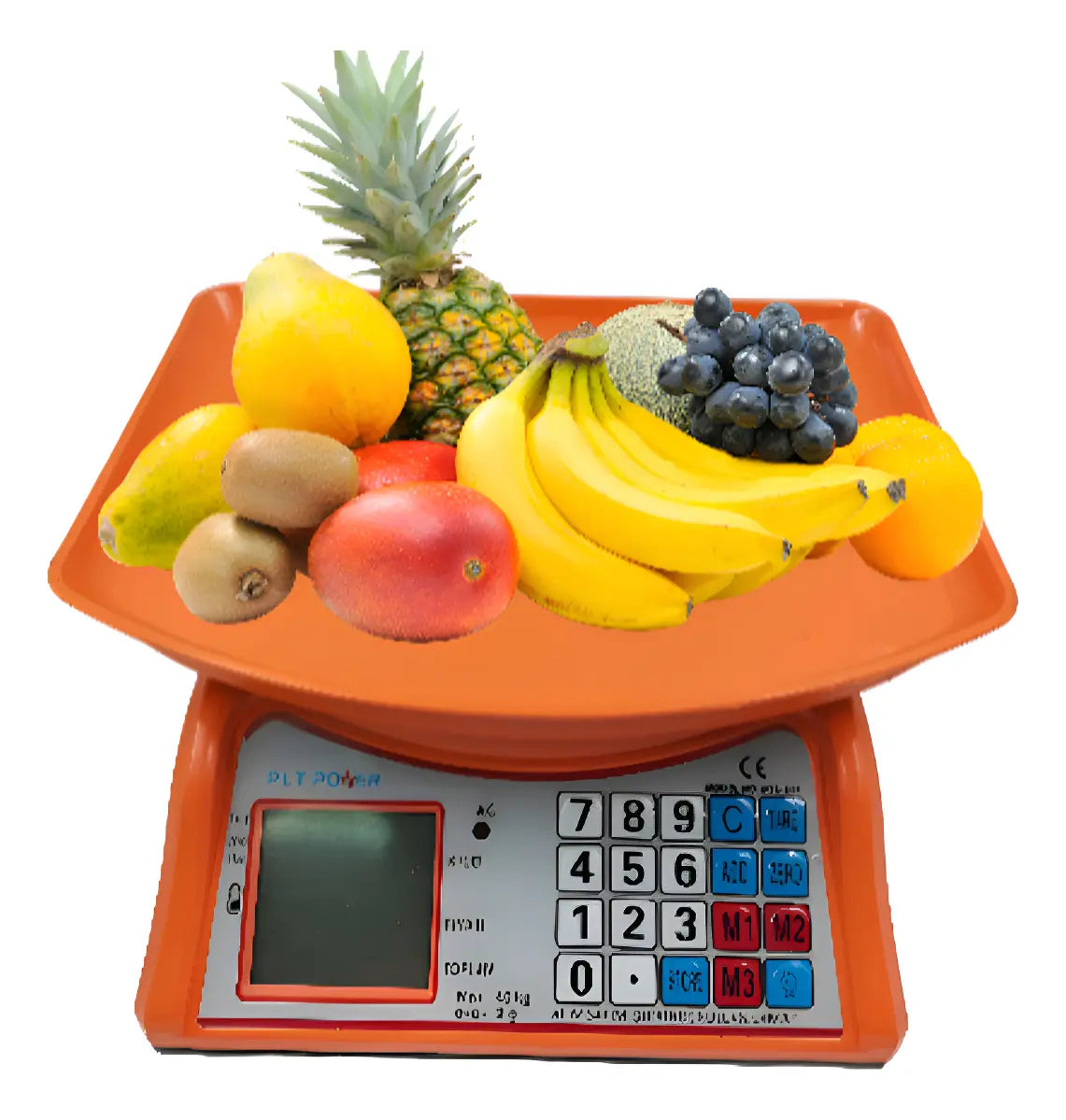BALANZA DIGITAL DE NEGOCIO NARANJA HASTA 40 KILOS