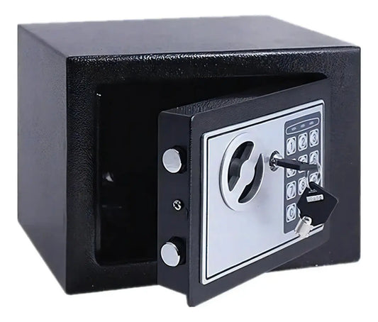 CAJA FUERTE DE SEGURIDAD ELECTRÓNICA CON COMBINACIÓN Y LLAVE