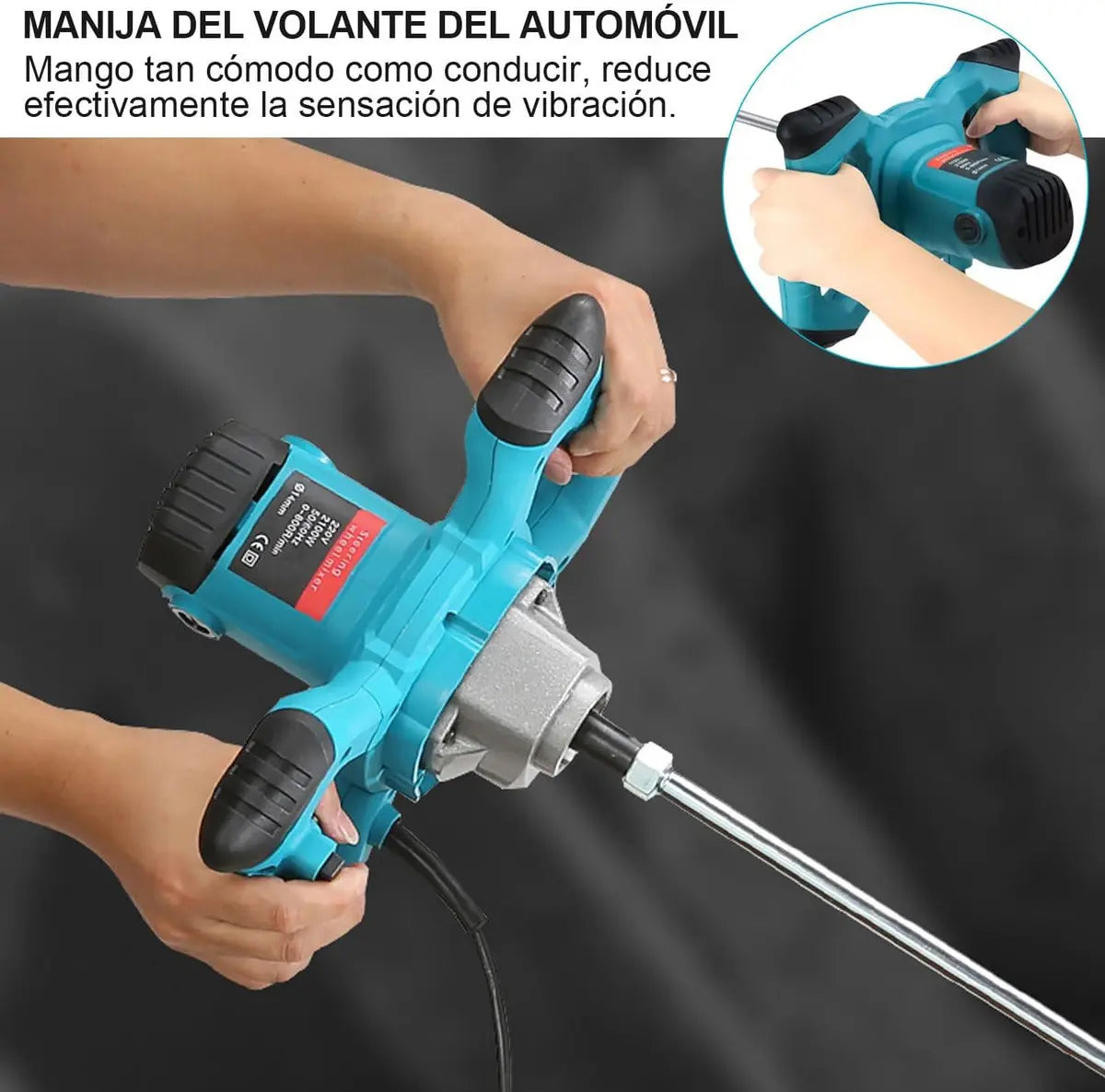 MEZCLADOR DE HORMIGÓN ELÉCTRICO 1200W