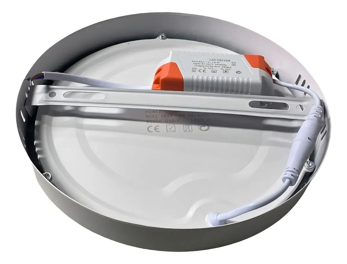 PACK 5 PLAFÓN LED 18W REDONDO - LUZ BLANCA FRÍA 6500K