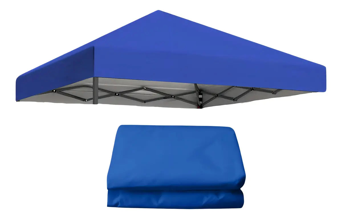 LONA CARPA REPUESTO TOLDO UV PLEGABLE 3x3 Mts COLOR AZUL