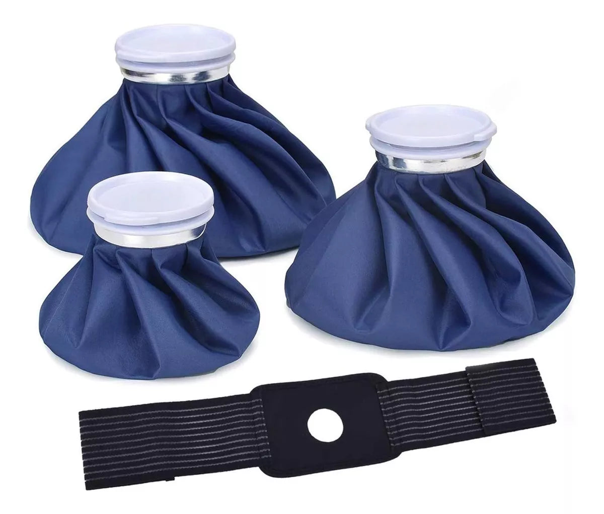 KIT DE 3 BOLSAS TÉRMICAS PARA HIELO O AGUA CALIENTE – POLIÉSTER
