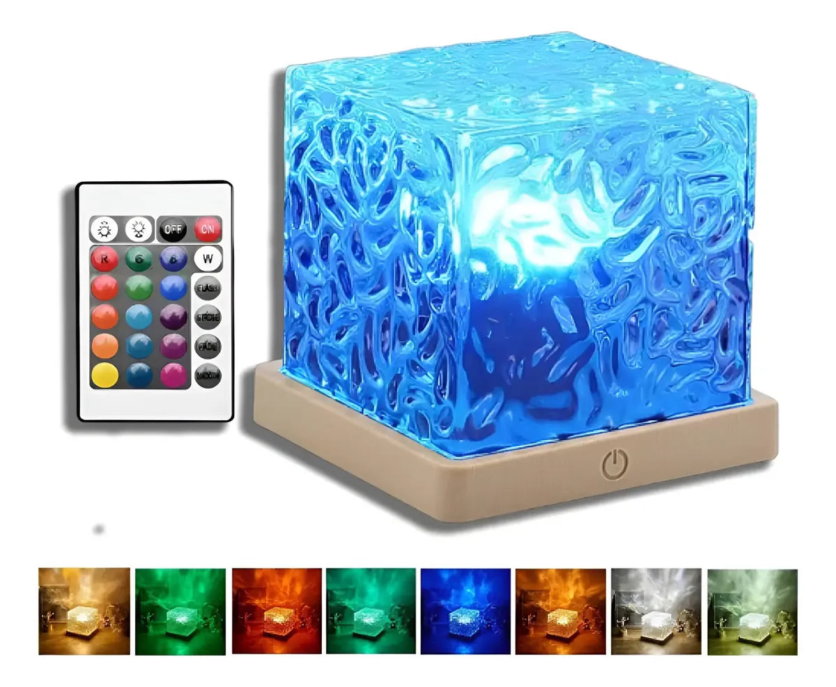 LÁMPARA AURORA BOREAL DE AGUA CELESTIAL 16 COLORES LED