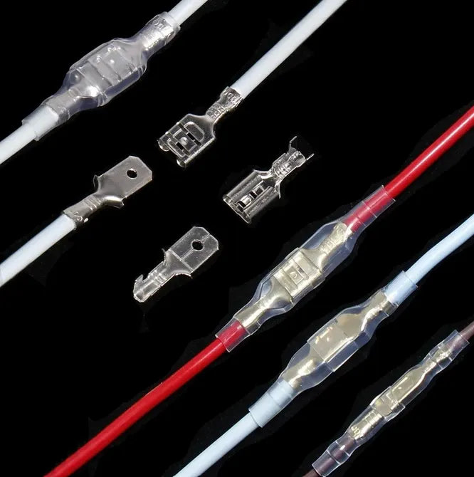KIT TERMINALES ELÉCTRICOS FASTON 150 PIEZAS CON CAJA ORGANIZADORA