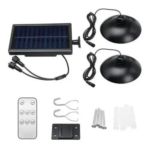 LÁMPARA SOLAR LED COLGANTE CON CONTROL REMOTO