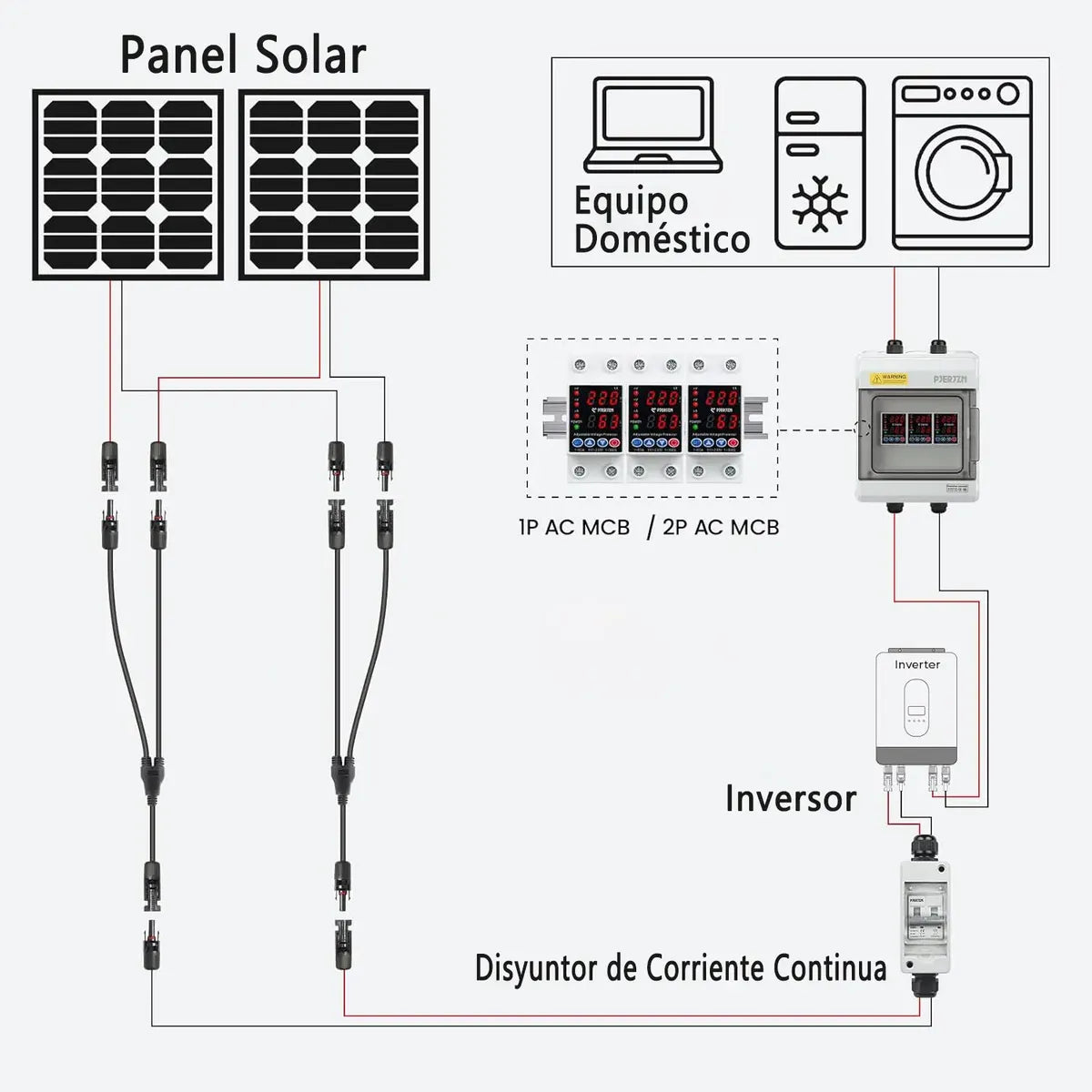 PROTECTOR SOBRE VOLTAJE Y CORRINETE AJUSTABLE 63A 220V