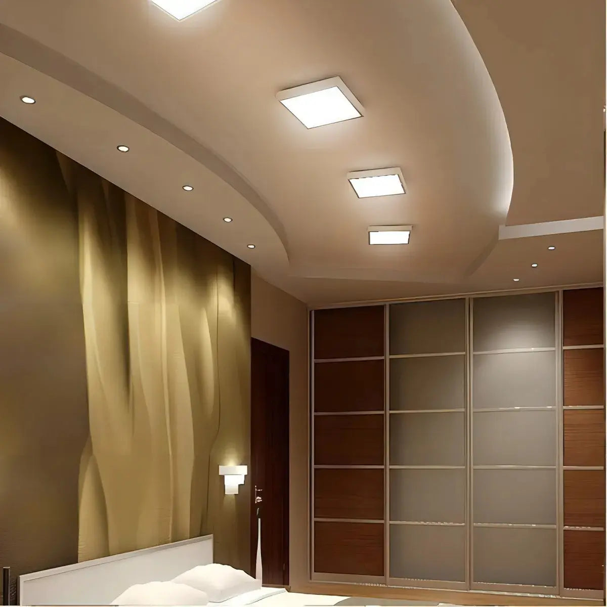 PACK 5 PLAFÓN LED CUADRADO 18W LUZ FRÍA 6500K