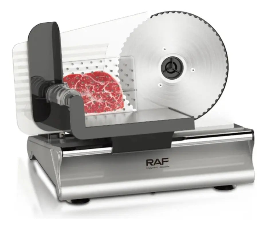 CORTADORA REBANADORA DE CARNE Y FIAMBRE ELÉCTRICO RAF R.8800 200W