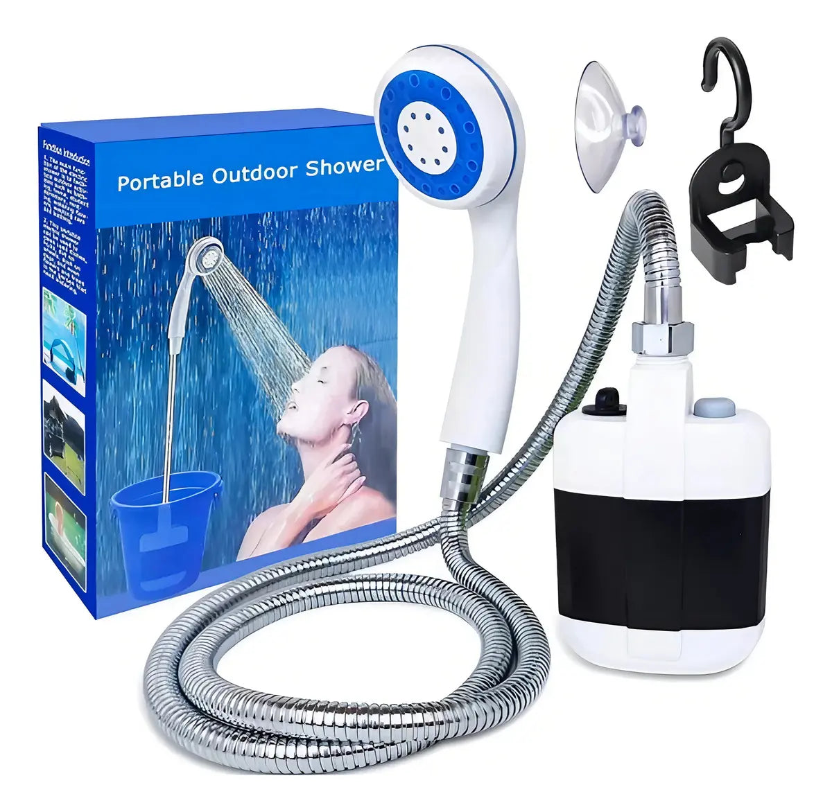 DUCHA CAMPING SUMERGIBLE PORTÁTIL PARA EXTERIORES AIRE LIBRE