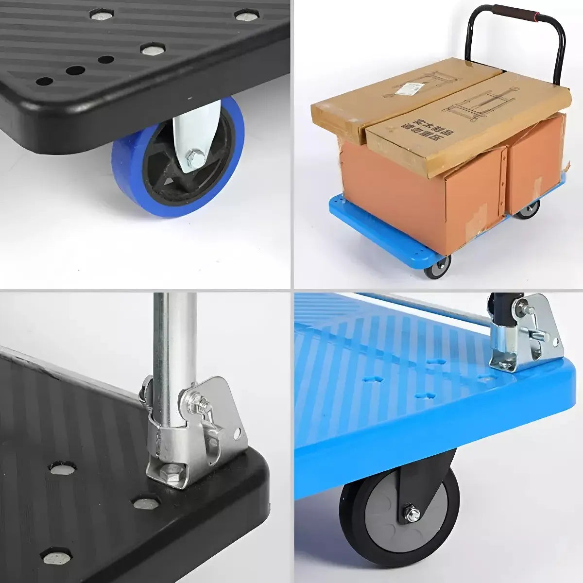CARRO DE CARGA TIPO YEGUA PLEGABLE PLATAFORMA GRANDE 300-400KG