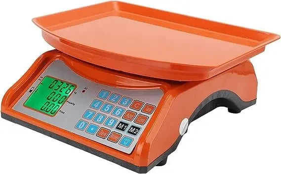 BALANZA DIGITAL DE NEGOCIO NARANJA HASTA 40 KILOS
