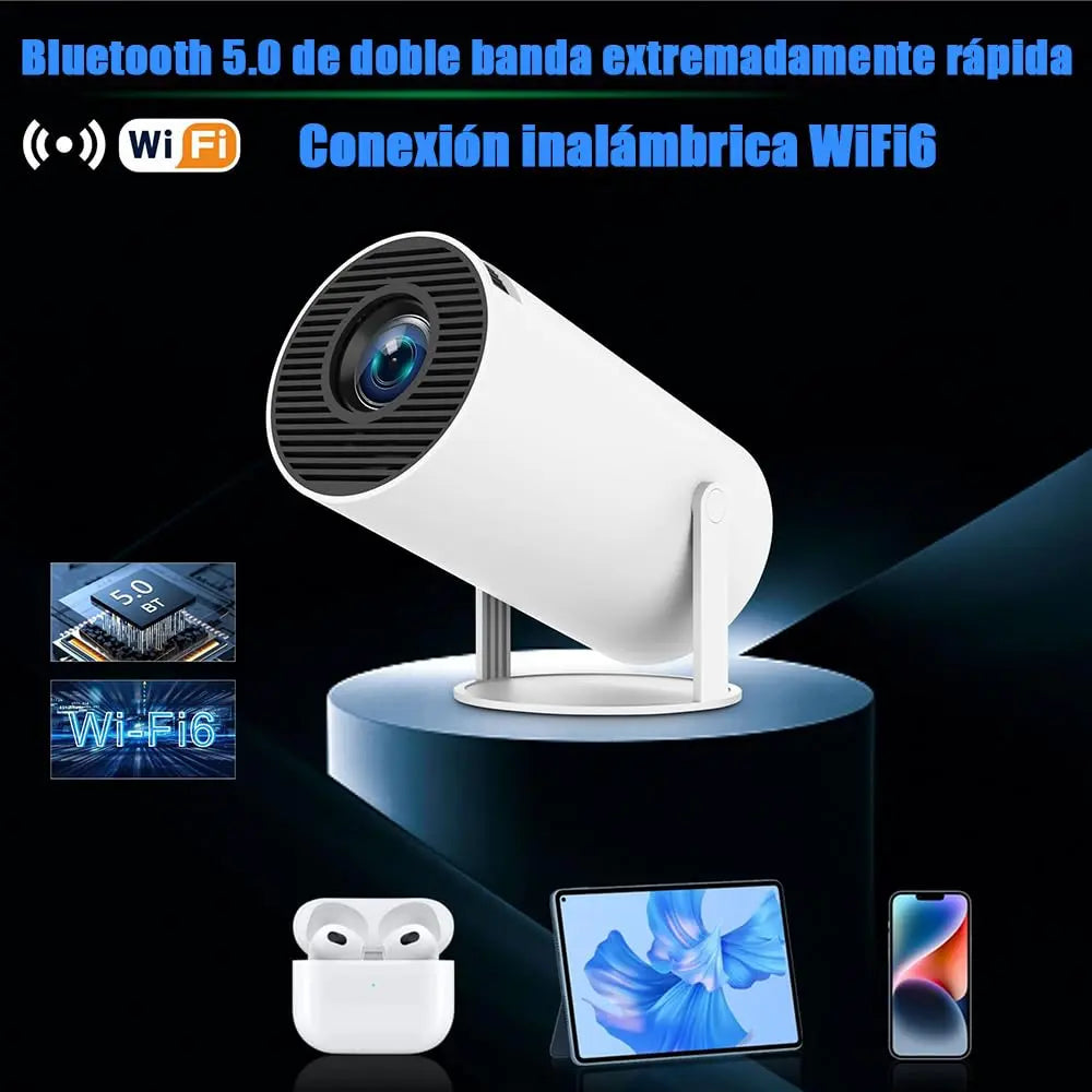 PROYECTOR PORTÁTIL HY300 ULTRA HD 4K WIFI BLUETOOTH