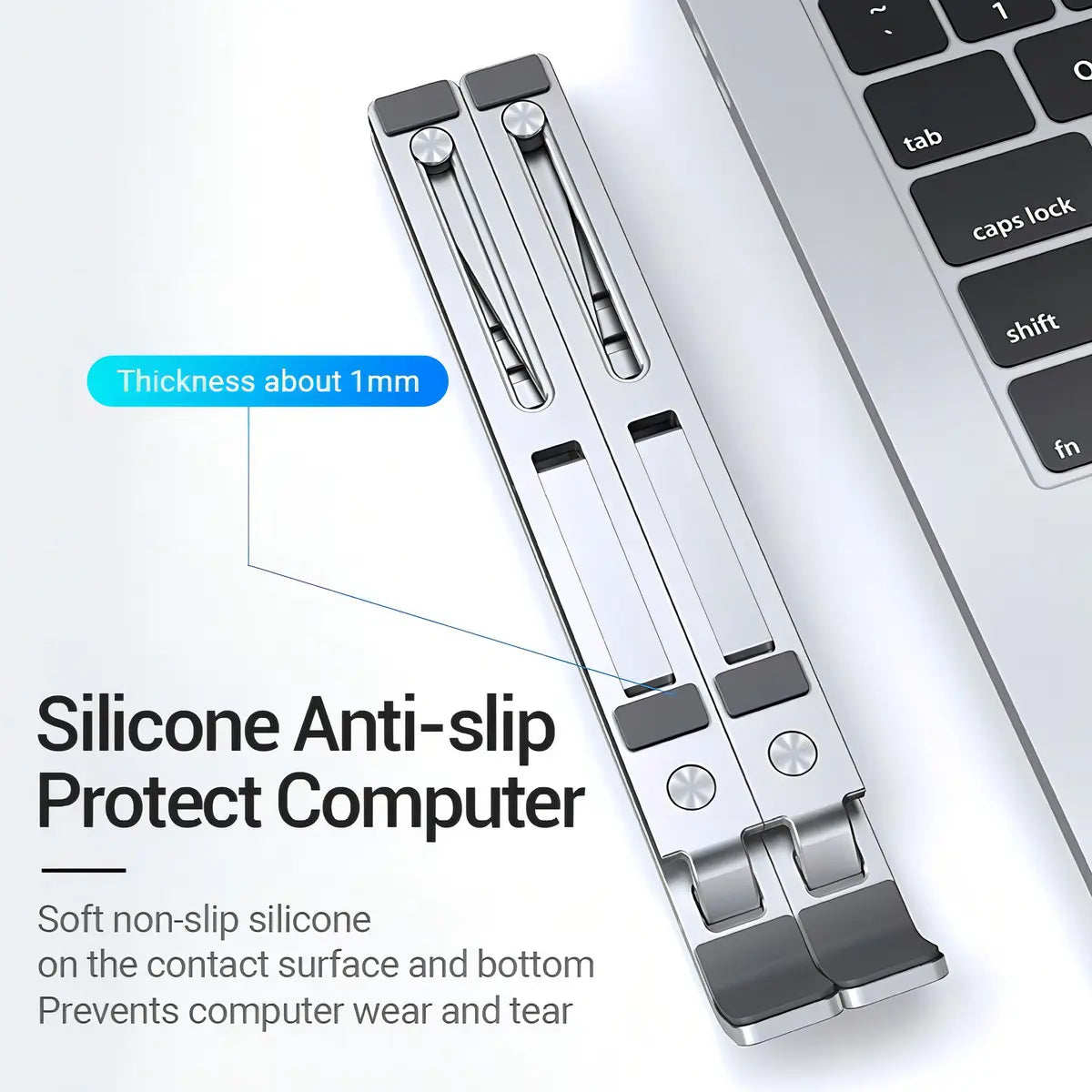 SOPORTE AJUSTABLE LAPTOPDESK PARA NOTEBOOK - ALUMINIO PLEGABLE PREMIUM