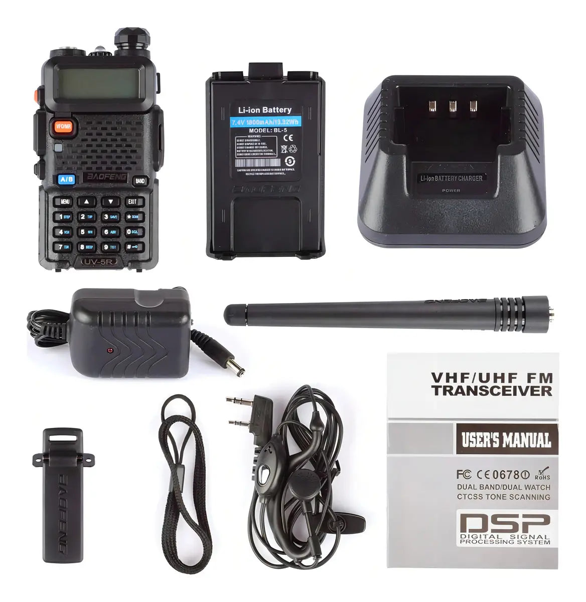 RADIO TRANSMISOR WALKIE TALKIE BAND UV-5R